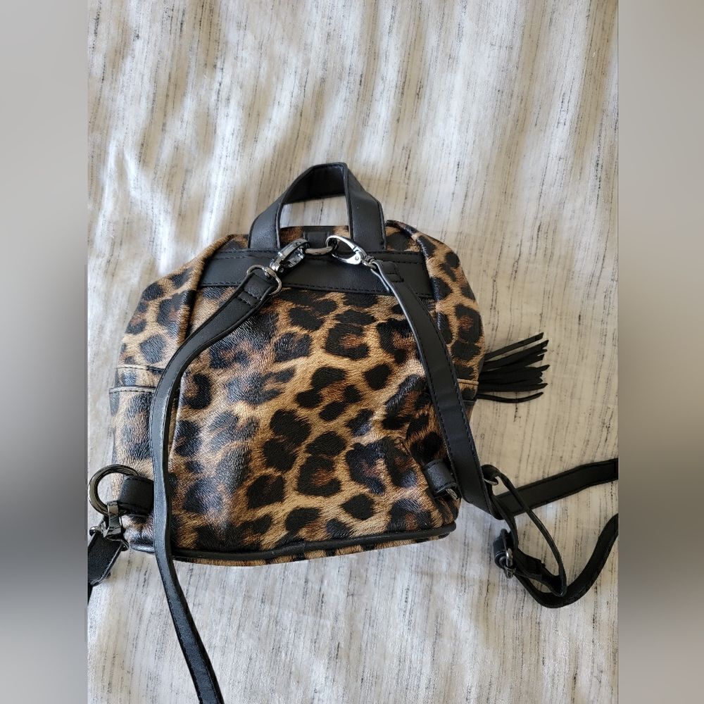 Bebe Leopard Print Backpack - Picture 2 of 5